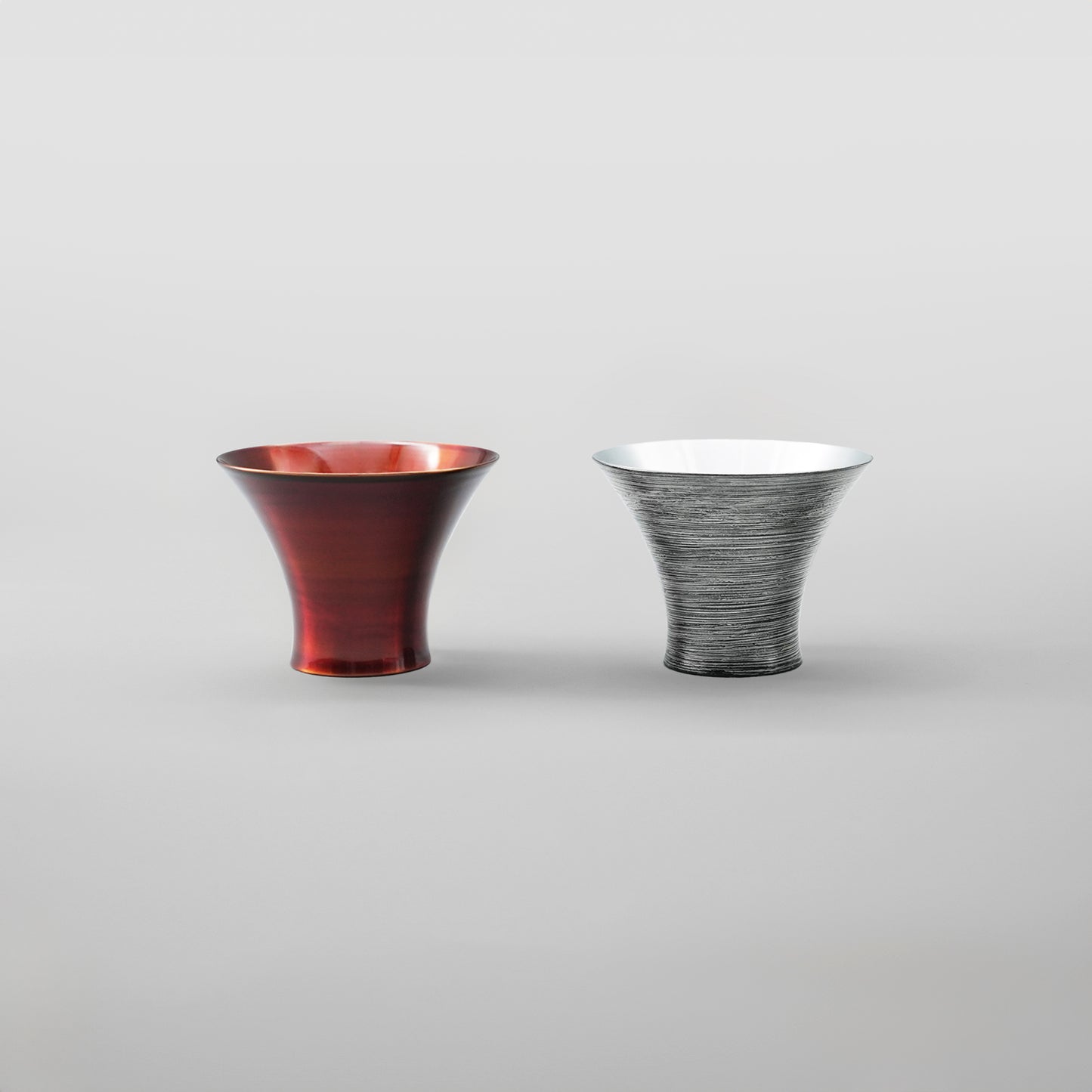 Pair of sake cups: URUSHI YuKei(夕景) and FuSetsu(風雪)